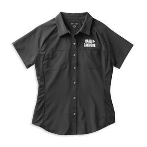 Women's Essential Ruched Top - Harley Black